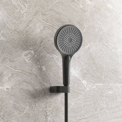 Душевой комплект Futura VSFW-2F12TMB термостатический встраиваемый, 3 режима, черный матовый