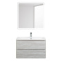 Тумба с раковиной подвесная BelBagno ALBANO 80 Rovere Nature Grigio, раковина белая Тумба с раковиной подвесная BelBagno ALBANO 80 Rovere Nature Grigio, раковина белая