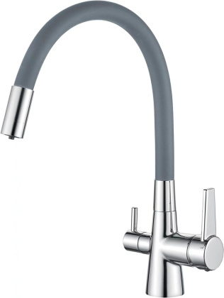 Смеситель для кухни латунь, хром S668