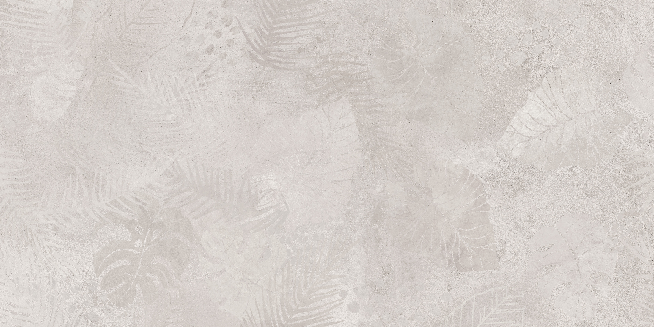 Керамогранит Meissen Keramik State листья серый ректификат 44,8x89,8 A16885