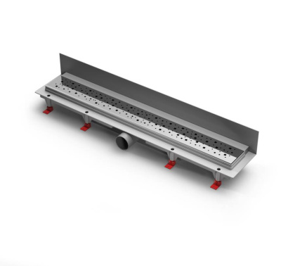 Душевой лоток 75 см Creto Quadro CRE-750 QH-P с решеткой, хром