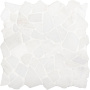Мозаика натуральный мрамор SPLIT WHITE MATT, Broken
