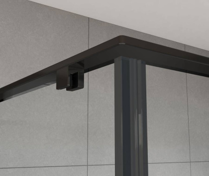 Душевой уголок Arno VSR-1A9012CLB, 1200*900, черный, стекло прозрачное