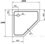 Акриловый поддон CEZARES TRAY-A-P-100-15-W Акриловый поддон CEZARES TRAY-A-P-100-15-W