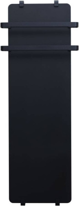 Полотенцесушитель электрический Allen Brau Infinity 120x44 с рейлингом 2.0 и креплением, черный матовый