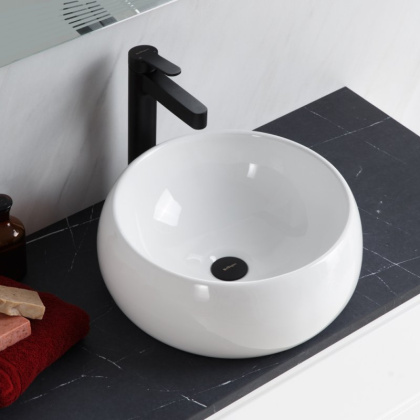 Раковина накладная керамическая круглая BB1065