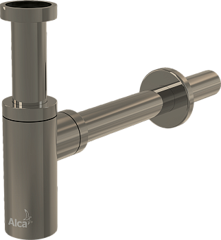 Сифон для умывальника DN32 DESIGN, NICKEL-мат