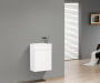 Тумба с раковиной подвесная с дверкой BelBagno PIETRA MINI 40-R Stucco Cemento, раковина белая Тумба с раковиной подвесная с дверкой BelBagno PIETRA MINI 40-R Stucco Cemento, раковина белая