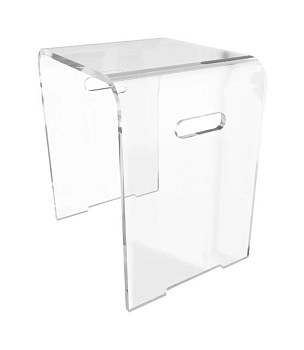 Стульчик для ванны "Nuvo" прозрачный