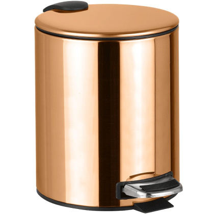 Ведро для мусора Bemeta Coral 158315010 Медное золото глянцевое, 5 л