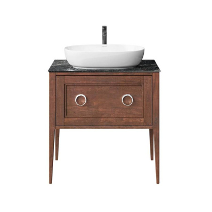 Тумба PLAZA Classic Neo напольная с ящиками 80, орех PL.CN.80.1+1\NUT.M