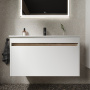 Тумба подвесная SANCOS Smart 890х450х500, c двумя ящиками оснащенными доводчиками, белый глянец , арт. SM90W Тумба подвесная SANCOS Smart 890х450х500, c двумя ящиками оснащенными доводчиками, белый глянец , арт. SM90W