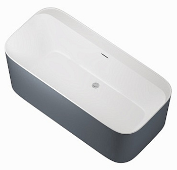 Акриловая ванна Allen Brau Infinity 170x80 2.21001.21/BGM белый матовый/сине-серый, шт Акриловая ванна Allen Brau Infinity 170x80 2.21001.21/BGM белый матовый/сине-серый, шт