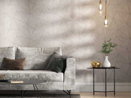 Обои виниловые Кутюр мотив, бежевый светлый