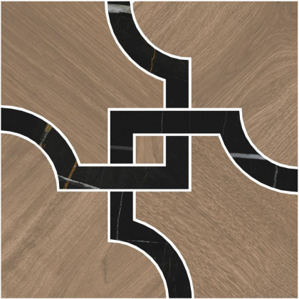 Декор 1 ID133 Монтиони коричневый/черный матовый 30см*30см*9мм (1уп/6шт/)наборный, шт Декор 1 ID133 Монтиони коричневый/черный матовый 30см*30см*9мм (1уп/6шт/)наборный, шт