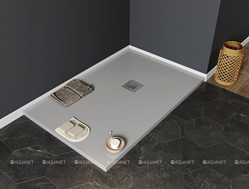 Душевой поддон Aquanet Pleasure 140х90 серый Душевой поддон Aquanet Pleasure 140х90 серый