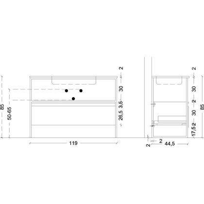 Ящик под консоль LOFT 120 Антрацит, 1 полка 894-120-A Boheme Ящик под консоль LOFT 120 Антрацит, 1 полка 894-120-A Boheme