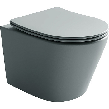Подвесной унитаз Balearica Rimless (цвет Антрацит Матовый)