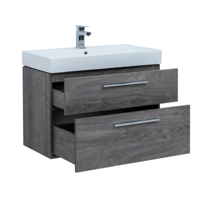 Тумба под раковину Aquanet Nova 85 (Slim Synergy) дуб рошелье, 2 ящика Тумба под раковину Aquanet Nova 85 (Slim Synergy) дуб рошелье, 2 ящика