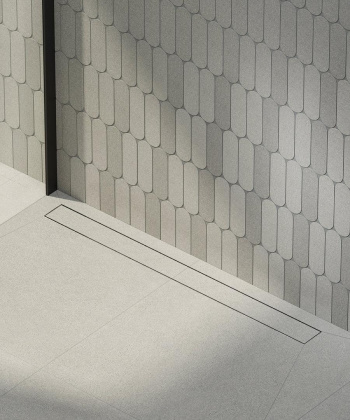 Душевой лоток double из нержавеющей стали, 85 см