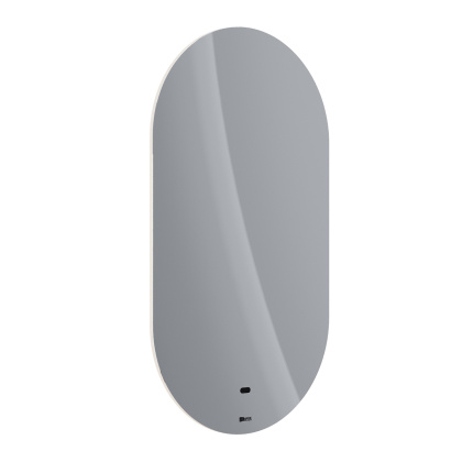 Зеркало Lemark OLSA 55х100см овальное с интерьерной подсветкой, с подогревом