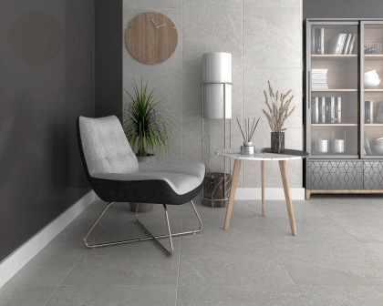Керамогранит Pallada тёмно-серый обрезной SG646520R 60х60 (5шт_1,8м2), м2