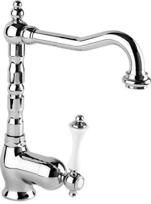 MARGOT-LSM2-03/24-M Смеситель для раковины однорычажный с донным клапаном, исполнение золото