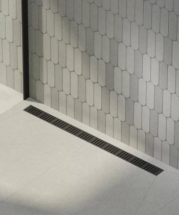 Душевой лоток smart с перфорированной решеткой, 85 см, черный Душевой лоток smart с перфорированной решеткой, 85 см, черный