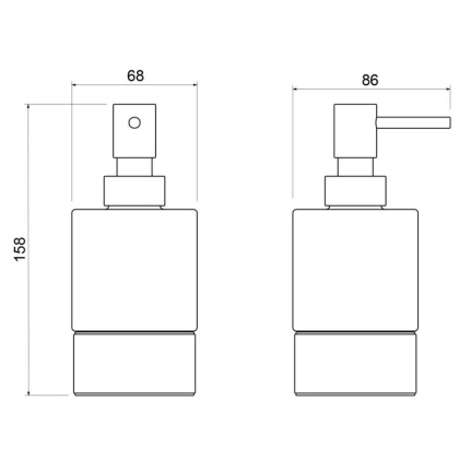 Дозатор настольный Timo Saona 13239/03 черный матовый