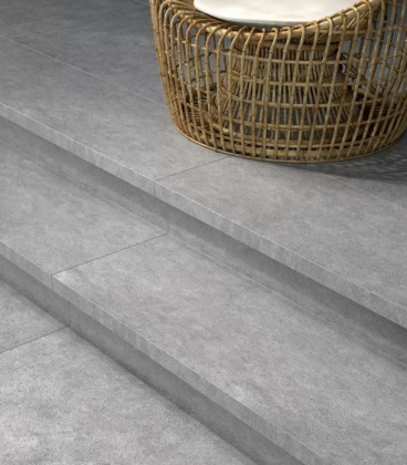 Ступень клееная Фондамента пепельный светлый 33x119,5x0,9