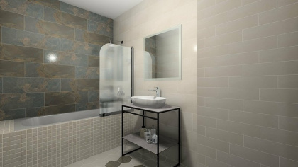 Бордюр SPB005R Рамбла бежевый обрезной 2.5*25*19 (уп\24шт), шт