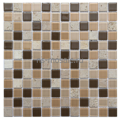 Мозаика S-852 стекло камень (23*23*4) 298*298