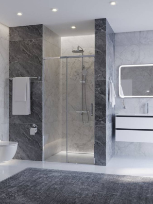 Душевой уголок CEZARES PLANE-P-1-100-C-CR