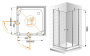 ELENA-W-A-22-100-P-Cr Душевой уголок ELENA-W-A-22-100-P-Cr Душевой уголок