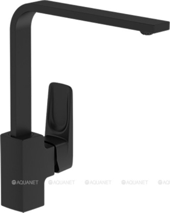 Смеситель Root Square для кухни, матовый черный