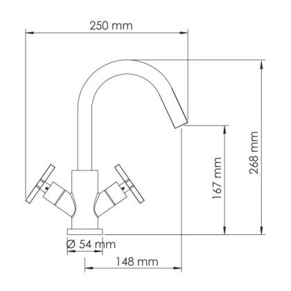 Weser 7803 Смеситель для раковины Wasserkraft