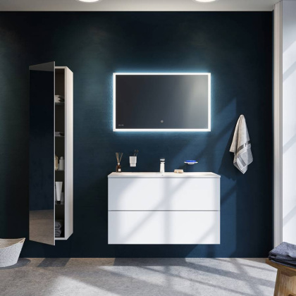 M70ACHML0356WG SPIRIT 2.0, шкаф-колонна, подвесной, левый, 35 см, зеркальный фасад, цвет: белый, гля M70ACHML0356WG SPIRIT 2.0, шкаф-колонна, подвесной, левый, 35 см, зеркальный фасад, цвет: белый, гля