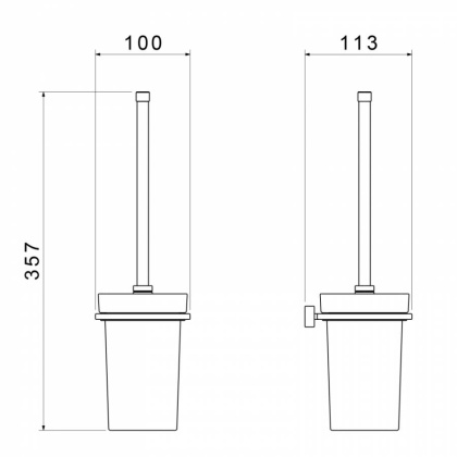 Щетка для туалета Timo Torne 43061/00 хром