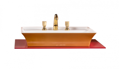 Столешница стекло 80см прямая бордо