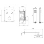 Термостатическая душевая система скрытого монтажа EXCELLENT Krotos AREX.SET.8045CR (хром)