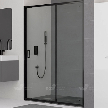 Душевая дверь RGW Classic CL-14B 140 32091414-14 профиль Черный стекло прозрачное