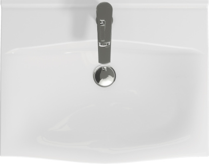 Прямоугольная мебельная раковина STRIM с отверстием под смеситель, размером 60 см.