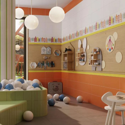 Плитка настенная 7071Т Городские цветы белый 20*50 (12шт/1,2м2), м2