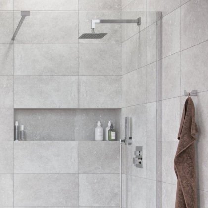 Термостатическая душевая система скрытого монтажа EXCELLENT Frost Quatro Termo AREX.4403CR (хром)