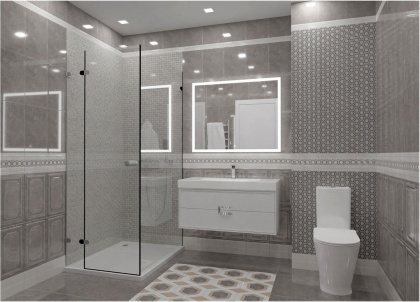 Керамогранит SG457320R Гран Пале серый обрезной (50,2см*50,2см*8,5мм) (7шт/1,764м2) , м2 Керамогранит SG457320R Гран Пале серый обрезной (50,2см*50,2см*8,5мм) (7шт/1,764м2) , м2