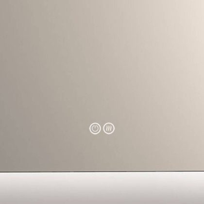 Зеркало LED VLM-3BE600-2 600х800 c сенсорным выключателем и диммером, антизапотевание