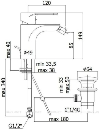 Смеситель для биде Paffoni Green GR135CR