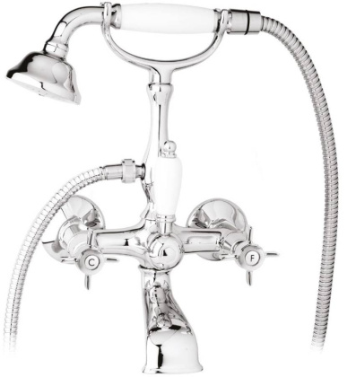 LORD-VD-02-M Смеситель для ванны с ручным душем, Бронза, ручка ручного душа Бронза