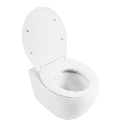 BB507B/BB1055SC/BB002-80/BB005-PR-CHROME Унитаз подвесной с сиденьем BelBagno PROSPERO + Система инсталляции для унитазов с кнопкой смыва BB005-PR-CH Исполнение: Хром 