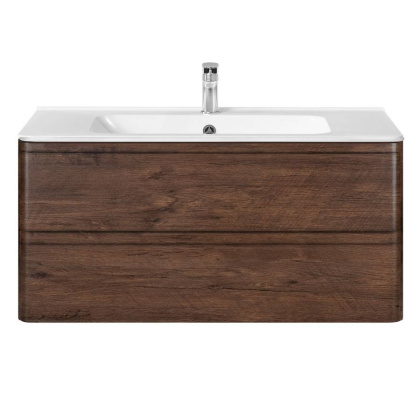 База под раковину Vico 1000 подвесная, 2 выкатных ящика soft close, R.Wood